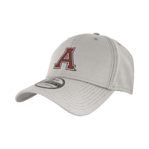 New Era Light Grey Diamond Era 39Thirty Stretch Fit Hat-Alma College Athletic A