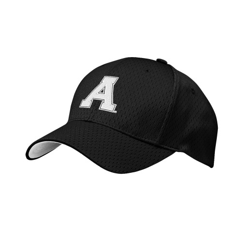 Black Pro Mesh Structured Hat-Alma College Athletic A