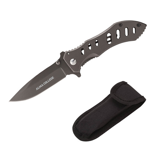 Landon Folding Tactical Knife-Alma College Wordmark  Engraved