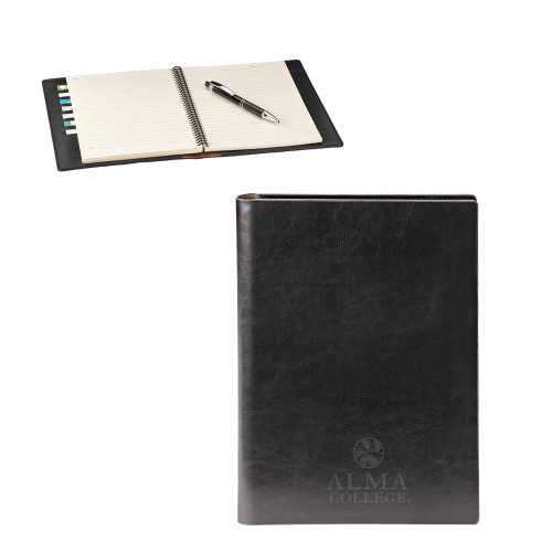 Fabrizio Black Portfolio-Alma College Institutional Wordmark Stacked Engraved