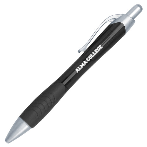 Metallic Mykonos Black Pen-Alma College Wordmark