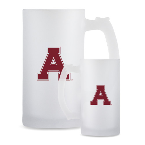 Full Color Decorative Frosted Glass Mug 16oz-Alma College Athletic A