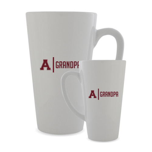 Full Color Latte Mug 17oz-Alma College Grandpa