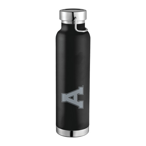 Thor Copper Vacuum Insulated Black Bottle 22oz-Alma College Athletic A Engraved