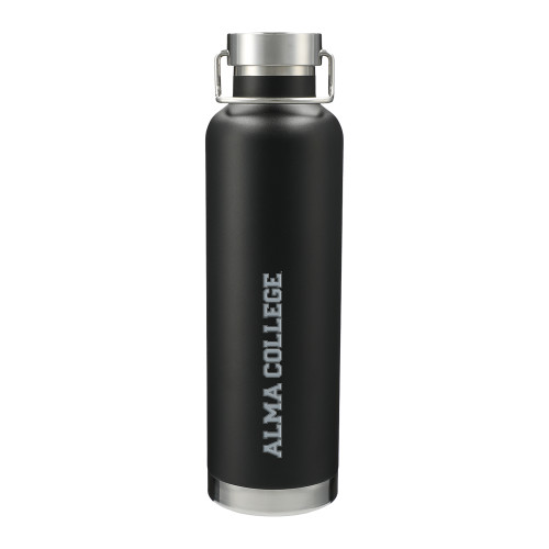 Thor Copper Vacuum Insulated Black Bottle 32oz-Alma College Wordmark  Engraved