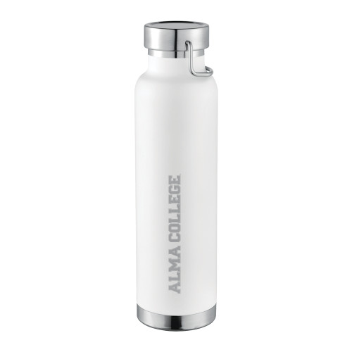Thor Copper Vacuum Insulated White Bottle 22oz-Alma College Wordmark  Engraved