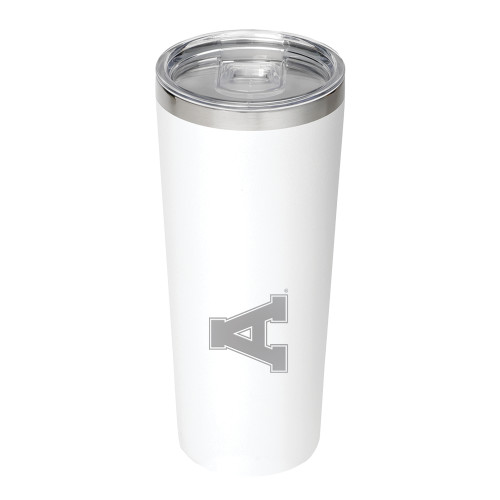 Thor Vacuum Insulated White Tumbler 22oz-Alma College Athletic A Engraved