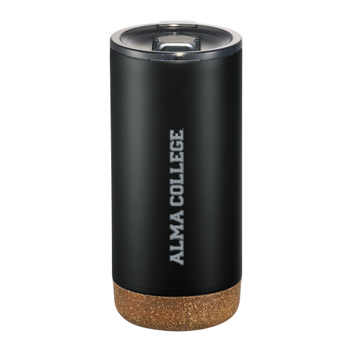 Valhalla Vacuum Insulated Black Tumbler 16oz-Alma College Wordmark  Engraved
