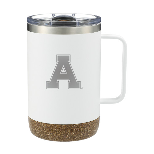 Valhalla Vacuum Insulated Camp White Mug 14oz-Alma College Athletic A Engraved