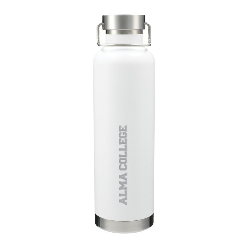 Thor Copper Vacuum Insulated White Bottle 32oz-Alma College Wordmark  Engraved