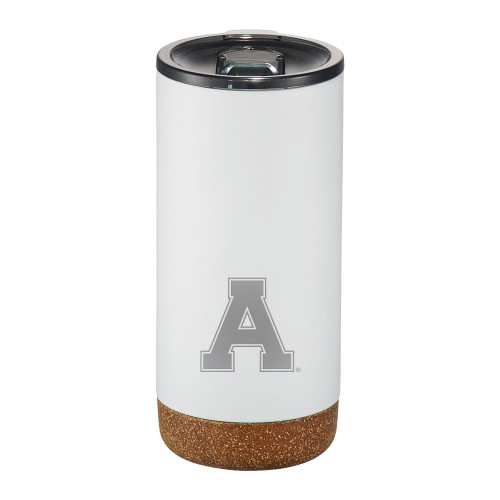 Valhalla Vacuum Insulated White Tumbler 16oz-Alma College Athletic A Engraved