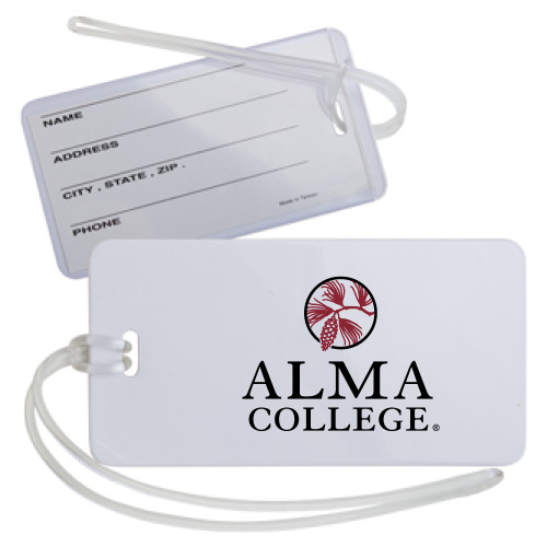 Luggage Tag-Alma College Institutional Wordmark Stacked