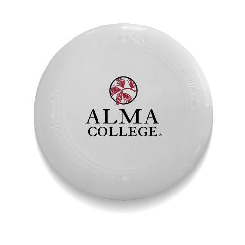 Ultimate White Sport Disc-Alma College Institutional Wordmark Stacked