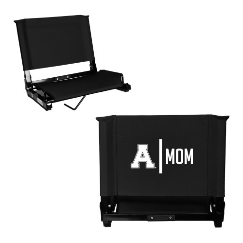 Stadium Chair Black-Alma College Mom