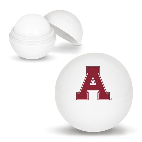 White Lip Moisturizer Ball-Alma College Athletic A