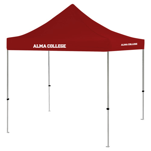 9 ft x 9 ft Cardinal Tent-Alma College Wordmark