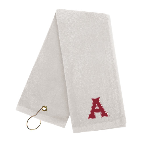 White Golf Towel-Alma College Athletic A