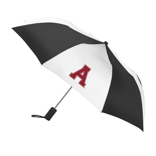 42 Inch Slim Stick Black/White Umbrella-Alma College Athletic A