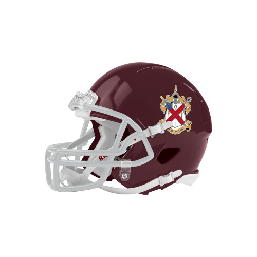  Riddell Replica Maroon Mini Helmet - Crest