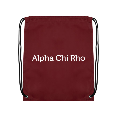  Maroon Drawstring Backpack - Alpha Chi Rho