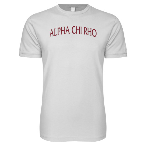  Next Level White SoftStyle T Shirt - Alpha Chi Rho Arched