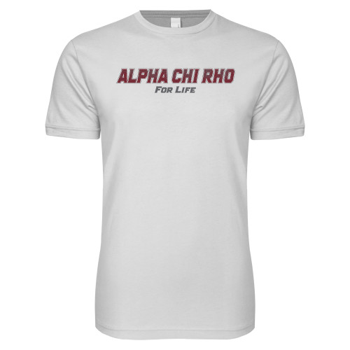  Next Level White SoftStyle T Shirt - Alpha Chi Rho For Life