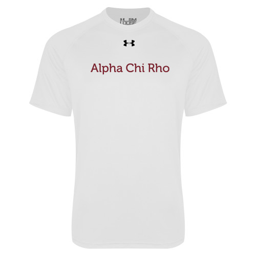 Under Armour White Tech Tee-Alpha Chi Rho