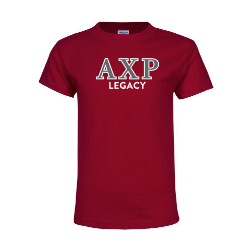 Youth Maroon T Shirt-Legacy