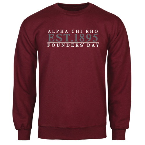 Maroon Fleece Crew-Founders Day