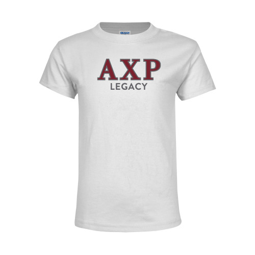 Youth White T Shirt-Legacy