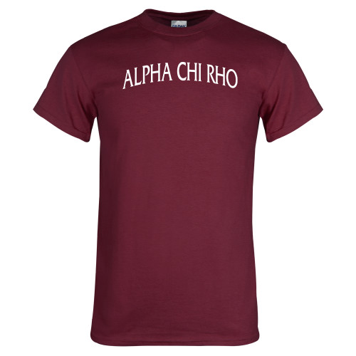 Maroon T Shirt-Alpha Chi Rho Arched