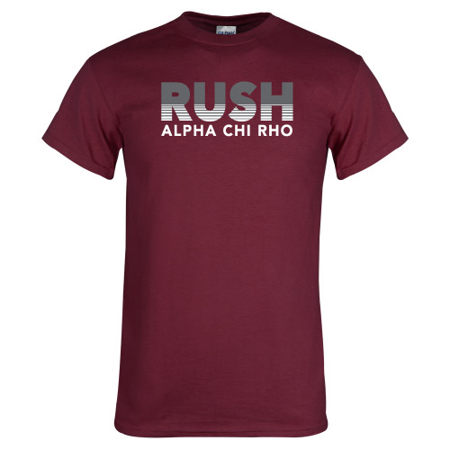 Maroon T Shirt-Rush Lines Alpha Chi Rho