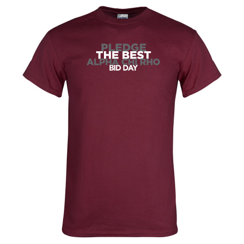 Maroon T Shirt-Pledge The Best