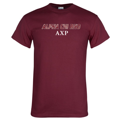 Maroon T Shirt-Alpha Chi Rho AXP