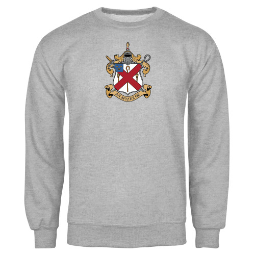 Grey Fleece Crew-Crest