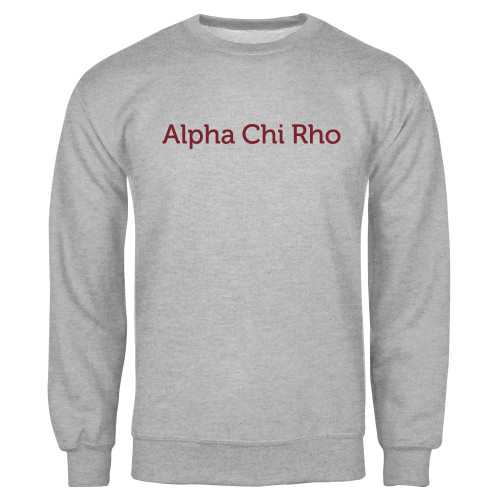 Grey Fleece Crew-Alpha Chi Rho