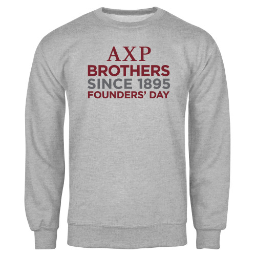 Grey Fleece Crew-Founders Day/Brothers