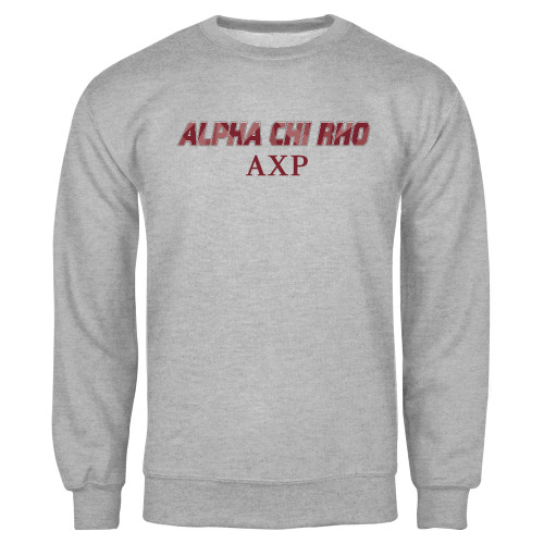 Grey Fleece Crew-Alpha Chi Rho AXP