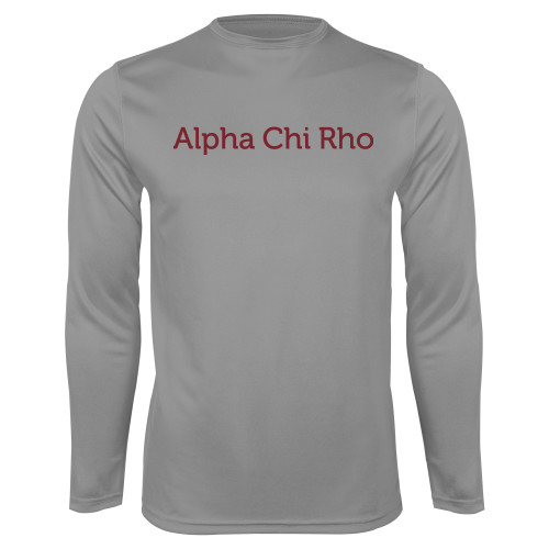 Steel Performance Longsleeve Shirt-Alpha Chi Rho