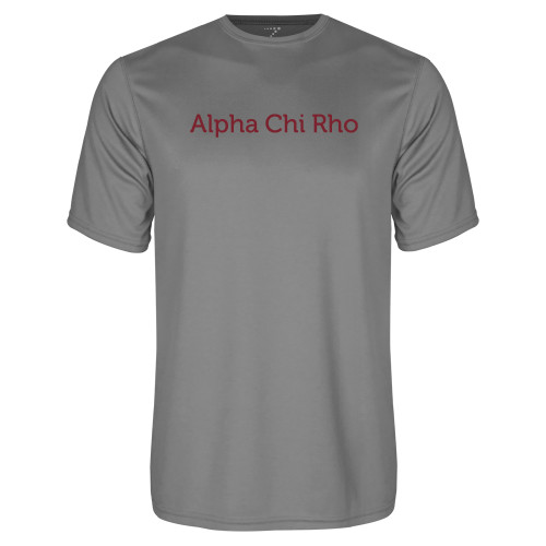 Grey Concrete Performance Tee-Alpha Chi Rho
