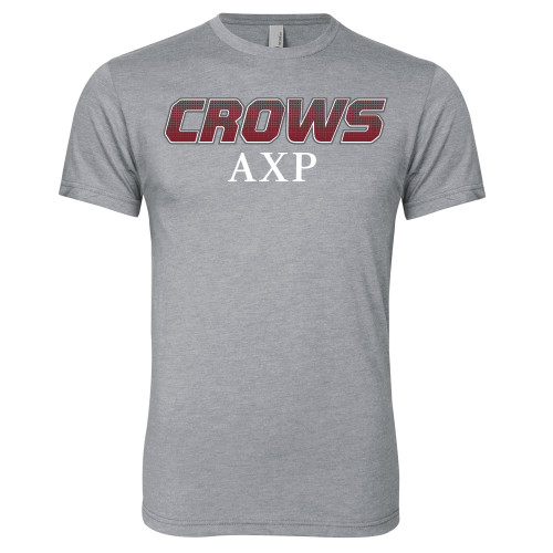  Next Level Heather Grey Triblend Tee - Crows AXP
