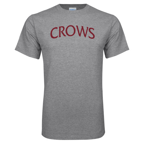 Grey T Shirt-Crows Arched
