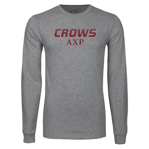 Grey Long Sleeve T Shirt-Crows AXP