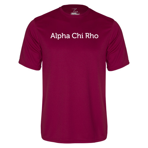 Maroon Performance Tee-Alpha Chi Rho