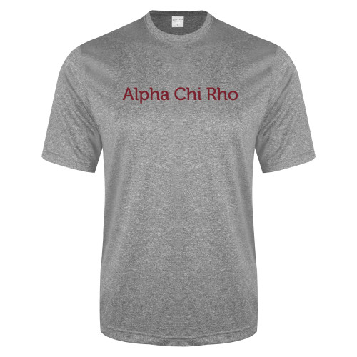 Grey Heather Performance Contender Tee-Alpha Chi Rho