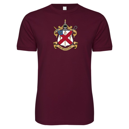  Next Level Maroon SoftStyle T Shirt - Crest