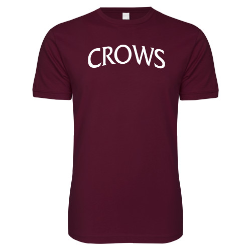  Next Level Maroon SoftStyle T Shirt - Crows Arched