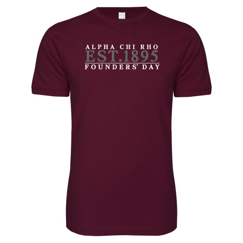  Next Level Maroon SoftStyle T Shirt - Founders Day
