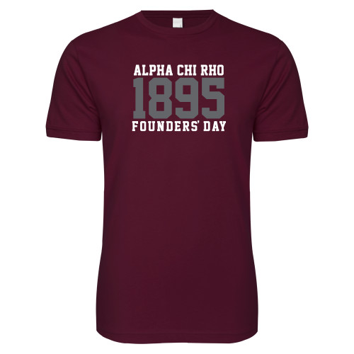  Next Level Maroon SoftStyle T Shirt - Founders Day 1895