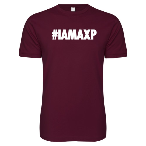  Next Level Maroon SoftStyle T Shirt - #IAMAXP
